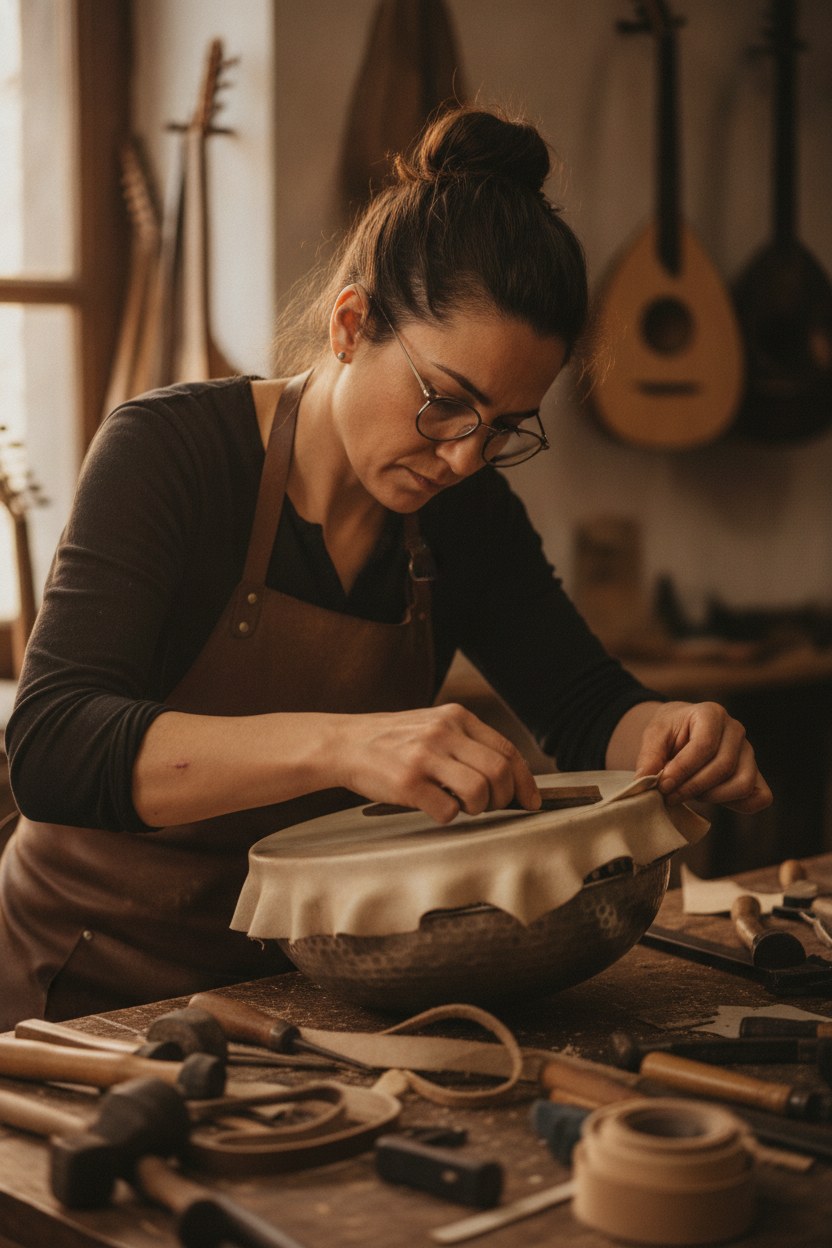 Ayşe Demirkan — deri ve kapak ustası